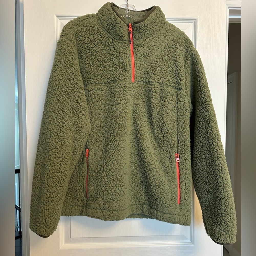 Chubbies Quarter Zip Fleece Pullover Bundle Green & Black Large
